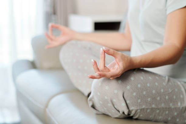 istock Pregnant woman practicing yoga 1209882145