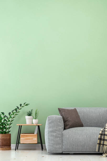 istock Living room with sofa, table and decoration 1209884081