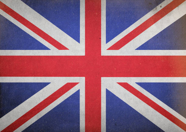 istock Grunge Union Jack flag background 1209884101
