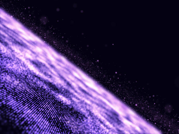 istock 3D abstract cyber particle background. Network connections, futuristic scientific design 1209884146