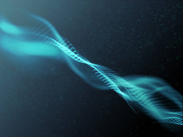 istock 3D modern techno particle design with shallow depth of field 1209884432