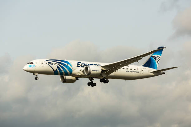 EgyptAir Boeing 787-900 - SU-GEU stock photo