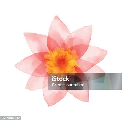istock Painted Pink Flower 1209887812