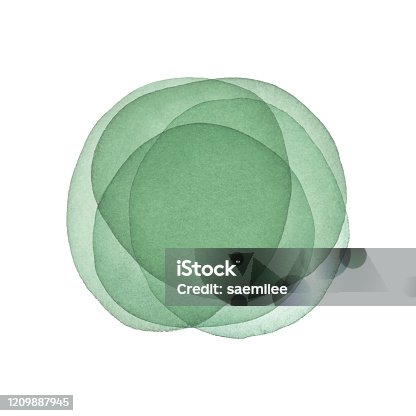 istock Watercolor Green Abstract Background 1209887945