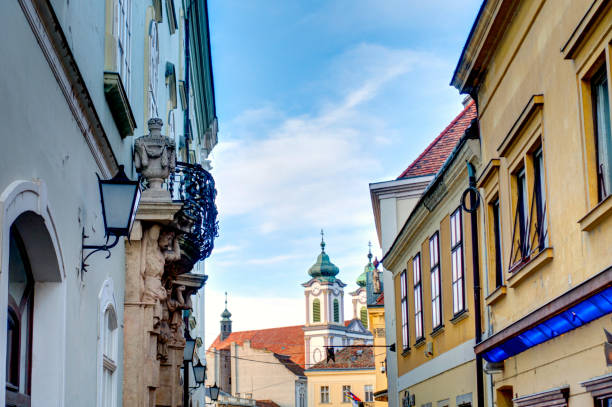 istock Szekesfehervar at dusk, Hungary 1209889130