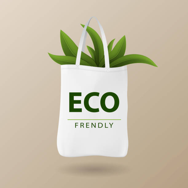 istock Eco bag, Eco Friendly. Ecology concept. Say no to plastic bags, vector Illustration 1209891360