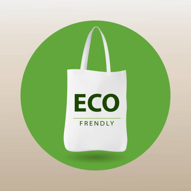 istock Eco bag, Eco Friendly. Ecology concept. Say no to plastic bags, vector Illustration 1209891369