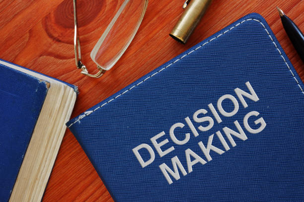 istock Business photo shows hand written text Decision Making 1209891793