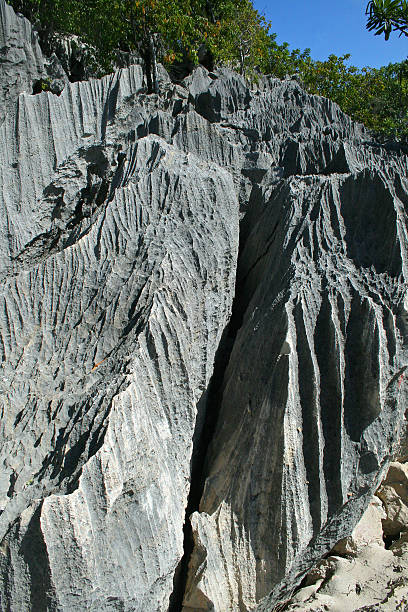 Rocky Ridges at Labadee, Haiti stock photo