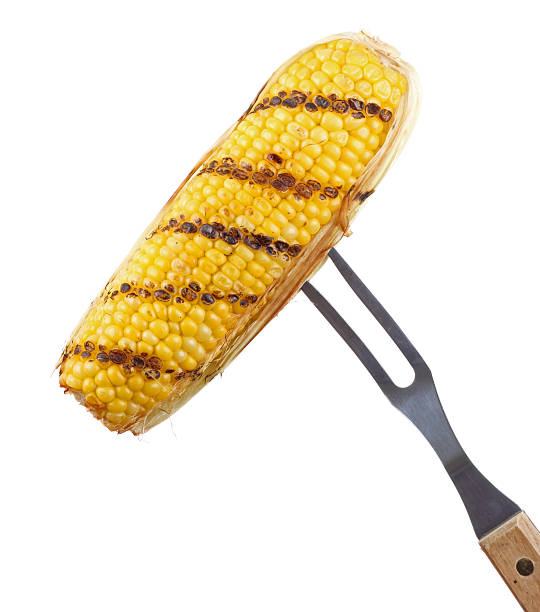 кукурузина - corn corn on the cob grilled roasted стоковые фото и изображения