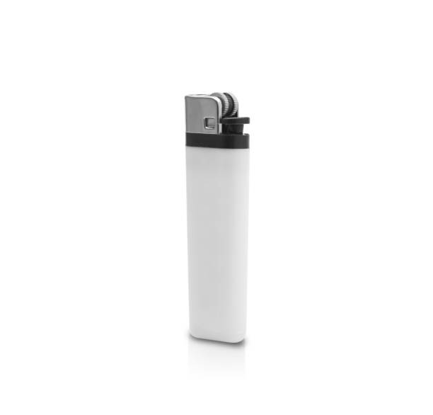istock White plastic gas lighter isolated on white background with clipping path 1209900785