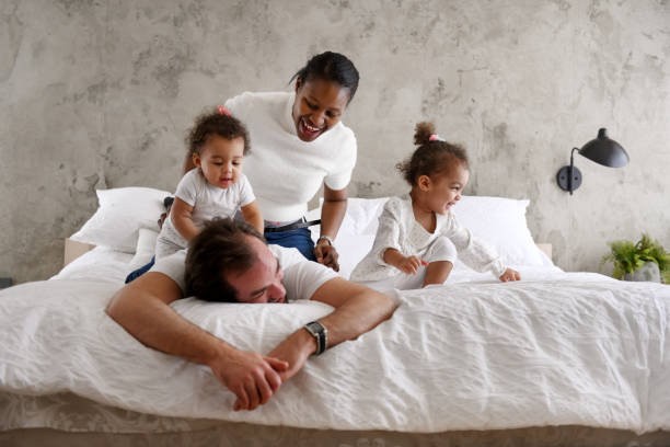 istock Beautiful mixed-race family 1209900803