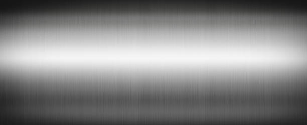 istock Silver brushed metal. Banner background texture 1209902432