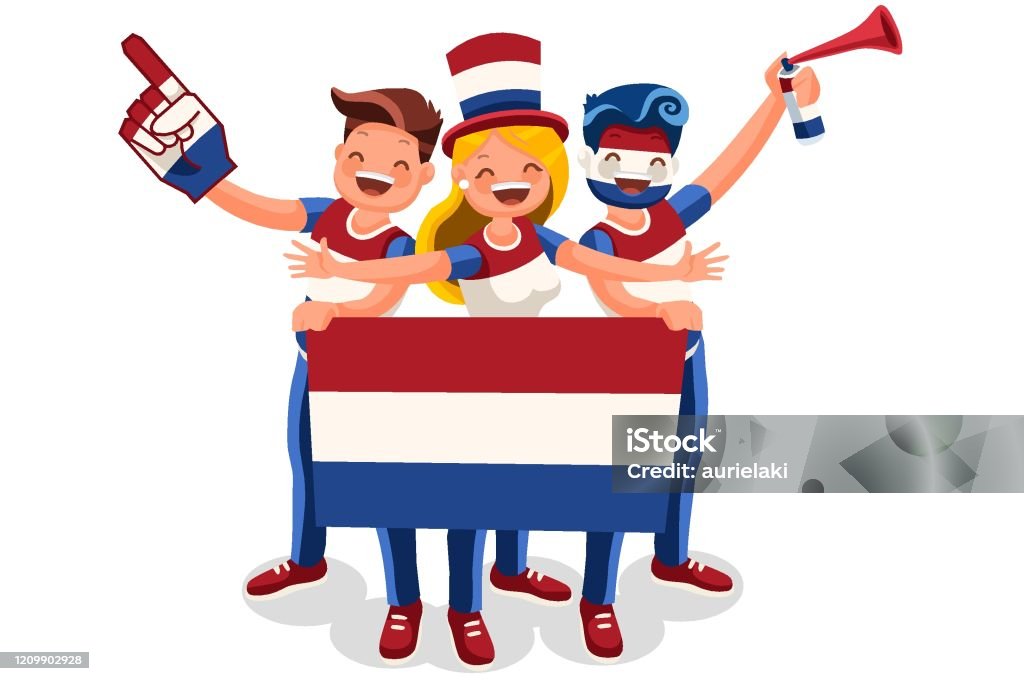 Netherland Flag Dutch People - Royalty-free Países Baixos arte vetorial