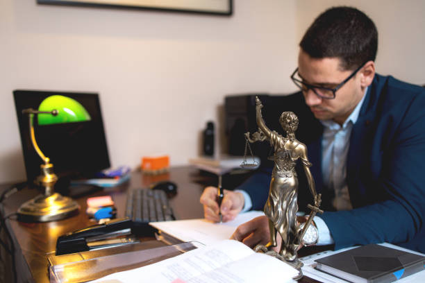 istock Hard work in a lawyer office 1209907552