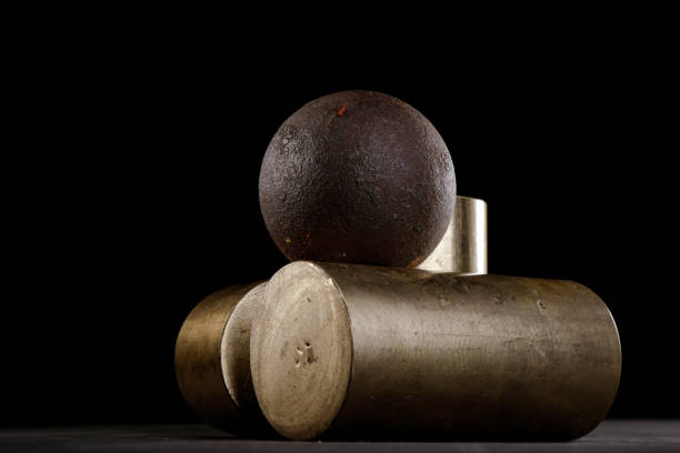 voluminous metal products on a dark background