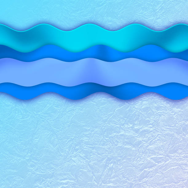 istock Background with waves in blue shades. Template for your beautiful backgrounds, design for business presentations, flyers, posters, banner, brochure. 1209909410