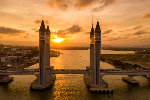 istock Sunset hour from Kuala Terengganu, Malaysia. 1209915337