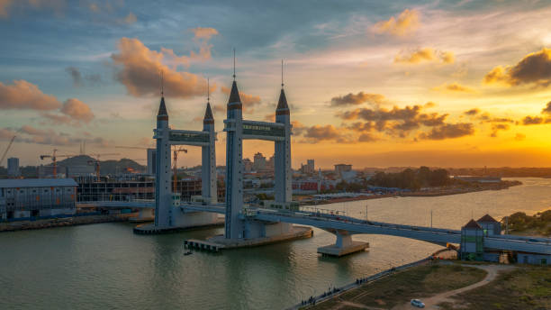 istock Sunset hour from Kuala Terengganu, Malaysia. 1209915537