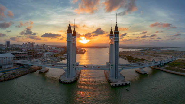istock Sunset hour from Kuala Terengganu, Malaysia. 1209915538