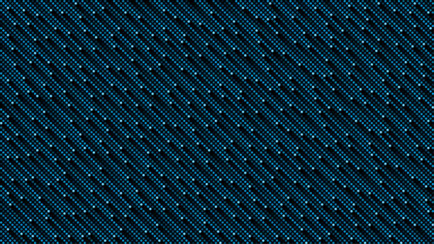 istock Dark blue cosmic rain of halftone dots 1209916137