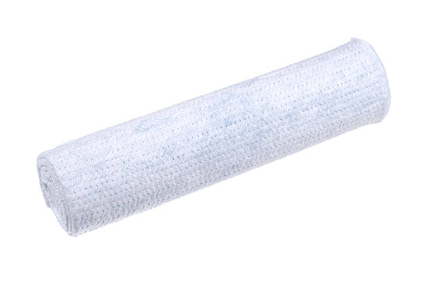 istock close-up photo of rolled up white fabric 120991641