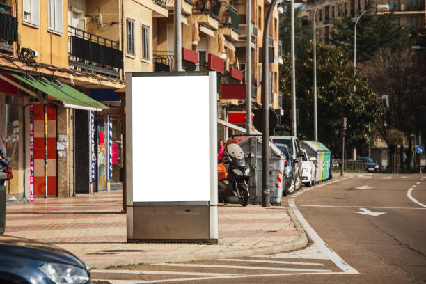 istock Blank billboard at street 1209916929