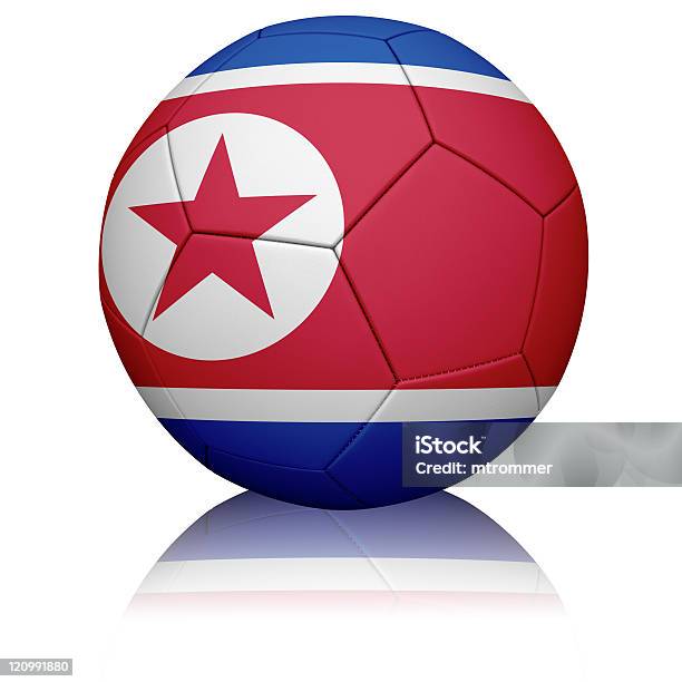 Fútbol De Bandera De Corea Del Norte Foto de stock y más banco de imágenes de Asia - Asia, Bandera, Color - Tipo de imagen