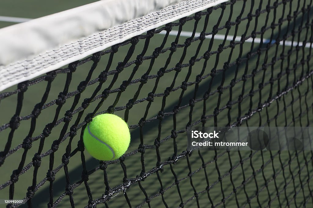 Hit Into the Net  Color Image Stock Photo