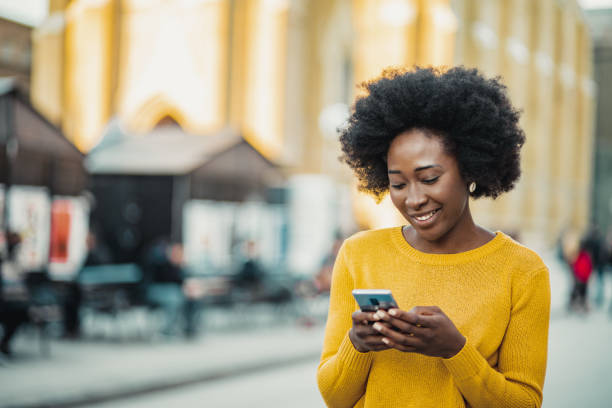istock Modern woman on the street 1209920764