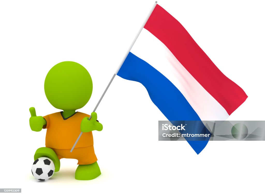 オランダ人サッカー - 1人のロイヤリティフリーストックフォト