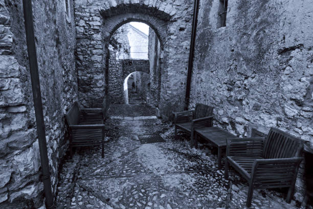 istock Alley ancient village 1209924463