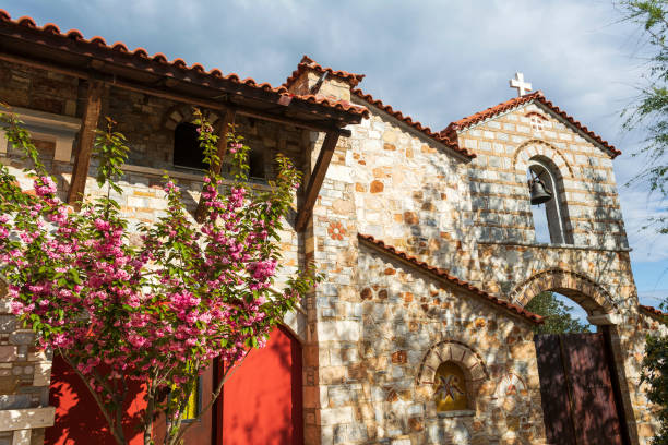 istock Agiou panteleimonous monastery in Penteli, Greece 1209924822