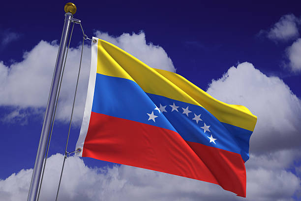 istock Waving Venezuelan Flag 120992632