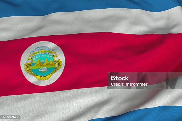 Foto de Bandeira Da Costa Rica e mais fotos de stock de América do Norte - América do Norte, Bandeira, Bandeira da Costa Rica