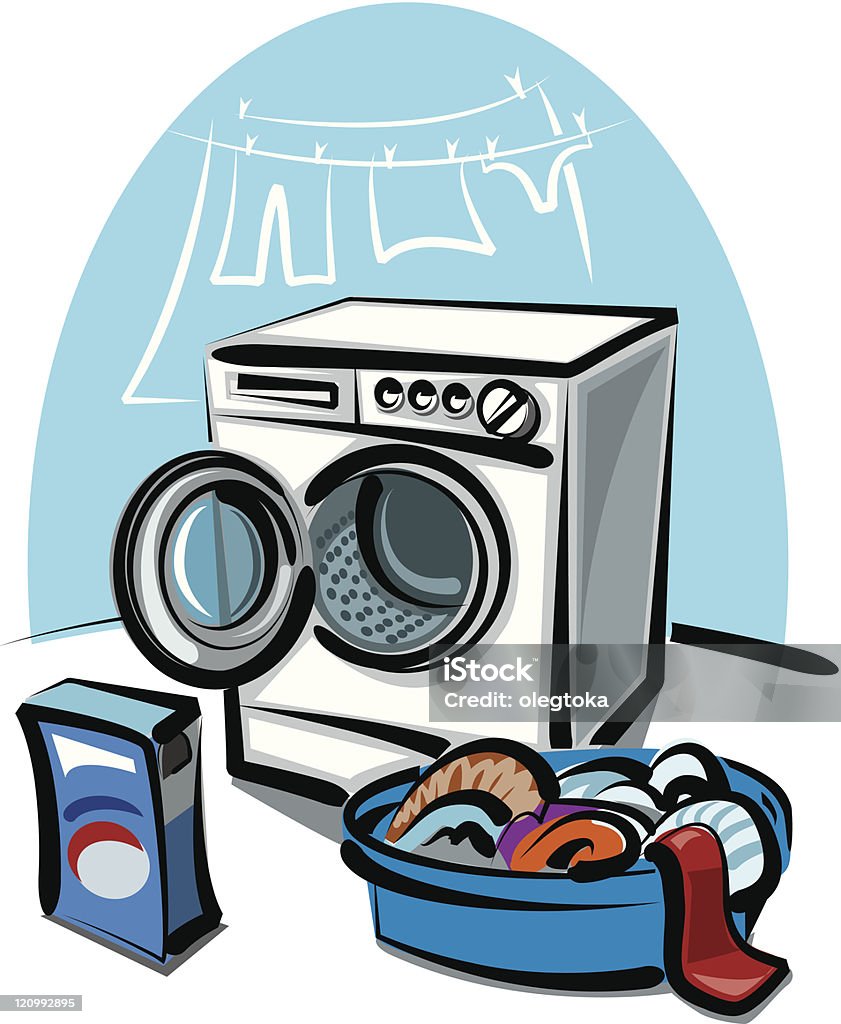 washer  Appliance stock vector