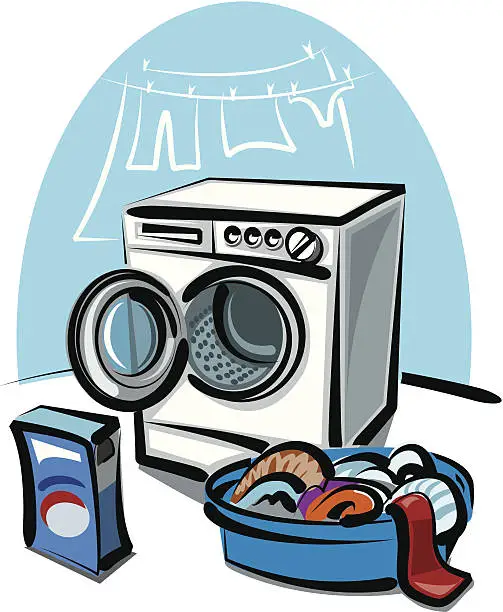 Vector illustration of washer