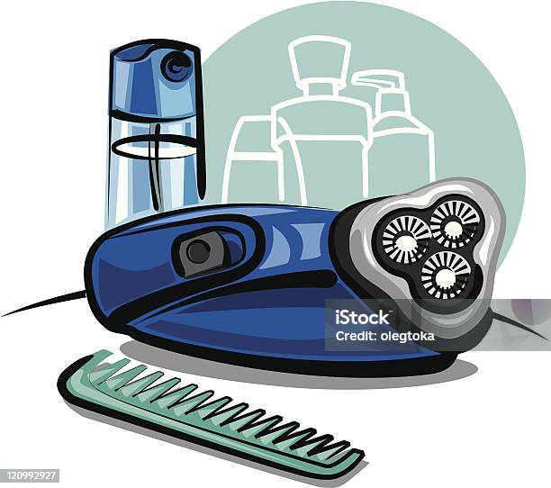 Electric Shaver Stock Illustration - Download Image Now - Appliance, Battery, Blue