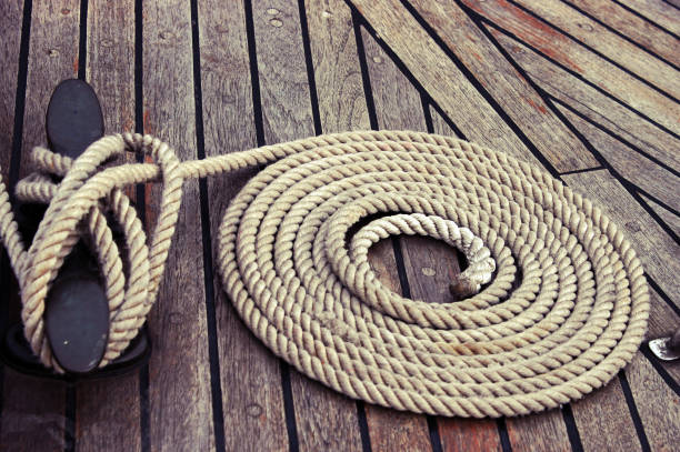 istock the rope is neatly folded on the ship's deck 1209930308