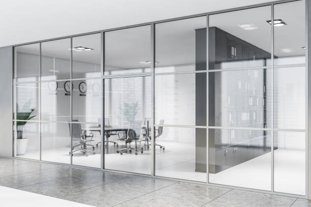 istock White round table meeting room and office hall 1209930991
