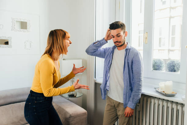 istock Young couple at home 1209935191