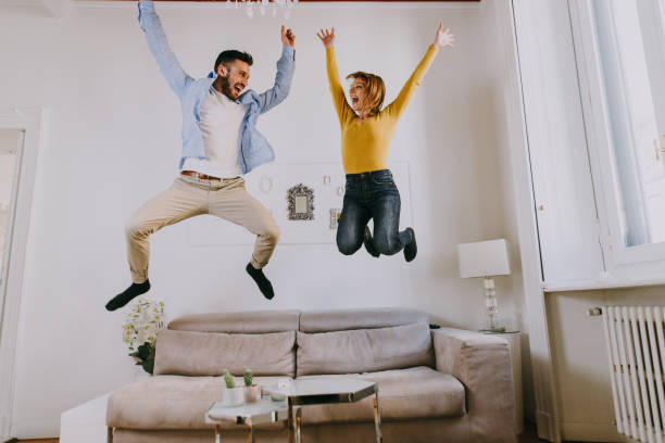 istock Young couple at home 1209936798