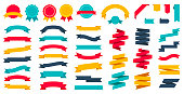 istock Ribbons Set - Vector Flat Collection 1209937403