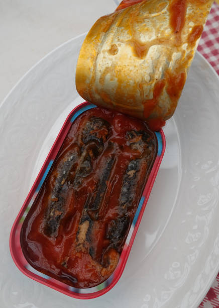 istock Canned sardines in tomato sauce 1209937463