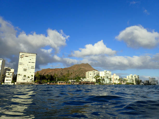 istock Diamond Head Crater and Condos from the ocean 1209940055