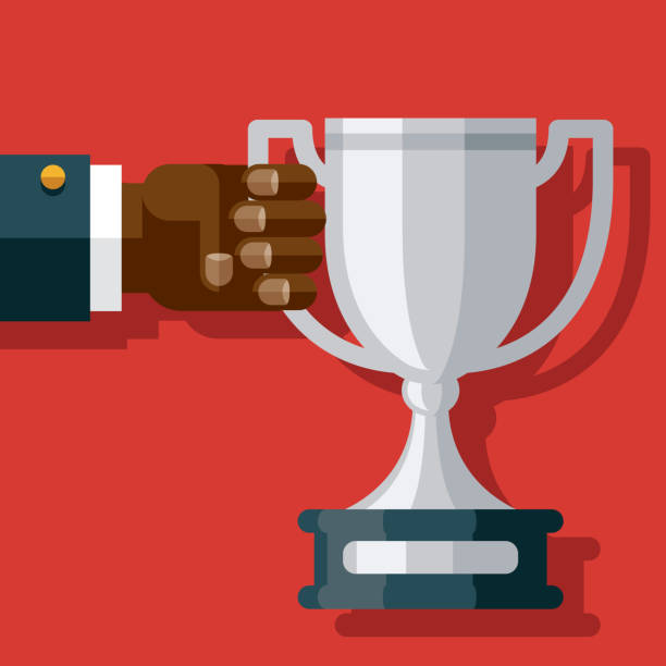 Trophy Swatcher 50+ Holding Trophy Up Close Illustrations, Royalty-Free Vector Graphics ...