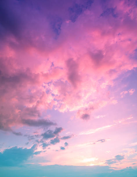 istock Colorful cloudy sky at sunset. Gradient color. Sky texture. Abstract natural background 1209943852