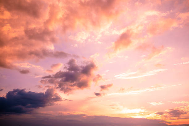 istock Colorful cloudy sky at sunset. Gradient color. Sky texture. Abstract natural background 1209943894