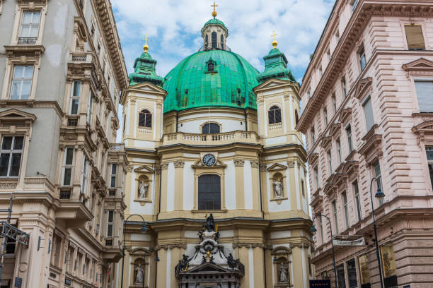 Baroque church of Saint Peter in the old town of Vienna, near the Graben
