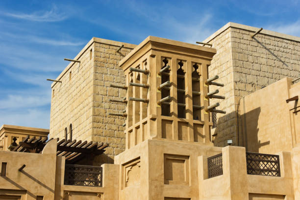 istock Wind towers - the traditional Arabic architecture 1209947919